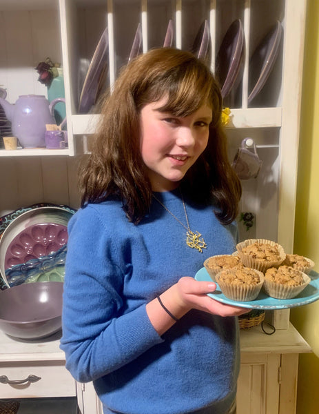 Lila's Healthy Spiced Apple Muffins