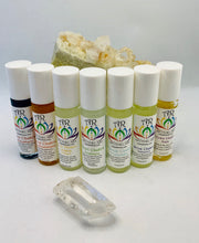 Load image into Gallery viewer, Chakra Organic Essential Oil Roll On Set - 7 roll ons - 10 ml each
