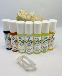 Chakra Organic Essential Oil Roll On Set - 7 roll ons - 10 ml each